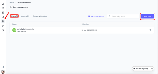 Invite users 1